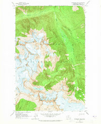 Forbidden Peak 1963 topographic map thumbnail