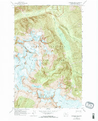 Forbidden Peak 1963 topographic map thumbnail