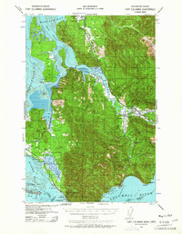 Fort Columbia 1938 topographic map thumbnail