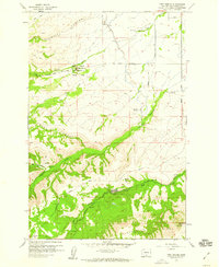 Fort Simcoe 1958 topographic map thumbnail