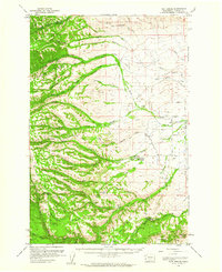 Fort Simcoe 1958 topographic map thumbnail