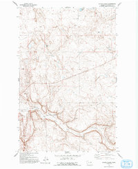 Foster Coulee 1968 topographic map thumbnail