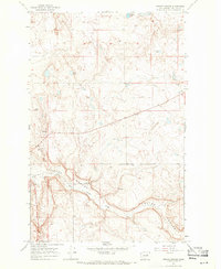 Foster Coulee 1968 topographic map thumbnail