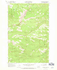 Foundation Ridge 1967 topographic map thumbnail