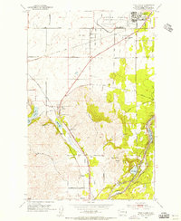 Four Lakes 1954 topographic map thumbnail
