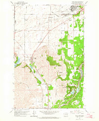Four Lakes 1963 topographic map thumbnail