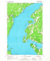 Fox Island 1953 topographic map preview