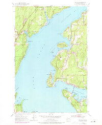 Fox Island 1953 topographic map preview
