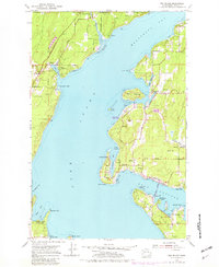 Fox Island 1953 topographic map thumbnail