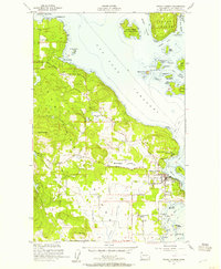 Friday Harbor 1954 topographic map thumbnail