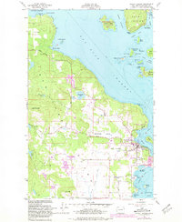 Friday Harbor 1954 topographic map thumbnail
