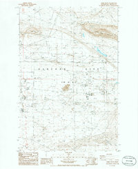 Gable Butte 1986 topographic map thumbnail