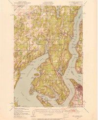 Gig Harbor 1942 topographic map thumbnail