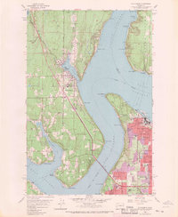 Gig Harbor 1959 topographic map thumbnail