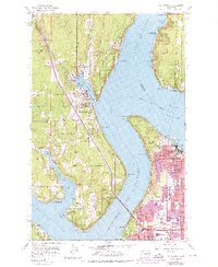 Gig Harbor 1959 topographic map thumbnail