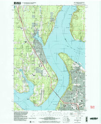 Gig Harbor 1997 topographic map thumbnail