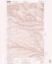 Ginkgo 1953 topographic map thumbnail