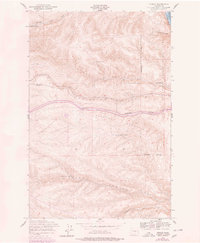 Ginkgo 1953 topographic map thumbnail