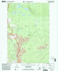 Glaciate Butte 1998 topographic map thumbnail