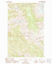 Glacier Peak West 1988 topographic map thumbnail