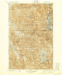 Glacier Peak 1901 topographic map thumbnail