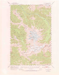 Glacier Peak topographic map thumbnail
