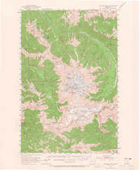 Glacier Peak 1950 topographic map thumbnail
