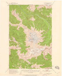 Glacier Peak 1950 topographic map thumbnail