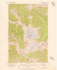 Glacier Peak 1950 topographic map thumbnail
