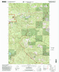 Goddards Peak 1992 topographic map thumbnail