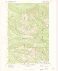 Golden Lakes 1971 topographic map thumbnail