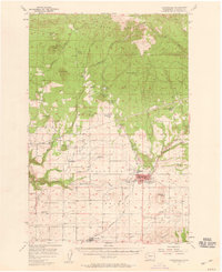 Goldendale 1957 topographic map thumbnail