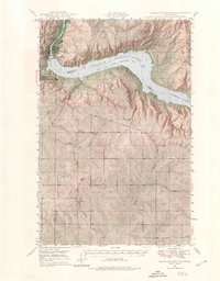 Grand Coulee Dam 1948 topographic map thumbnail