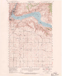 Grand Coulee Dam 1948 topographic map thumbnail