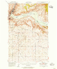Grand Coulee Dam 1948 topographic map thumbnail