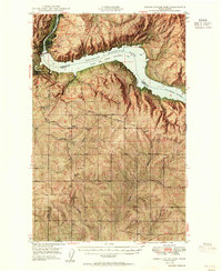 Grand Coulee Dam 1950 topographic map thumbnail