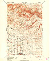 Grandview 1951 topographic map preview