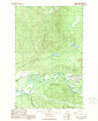 Grandy Lake 1989 topographic map thumbnail
