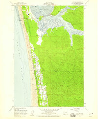 Grayland 1956 topographic map thumbnail