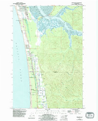 Grayland 1956 topographic map preview