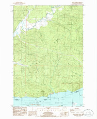 Grays River 1985 topographic map thumbnail
