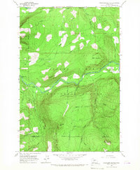 Greenhorn Buttes 1965 topographic map thumbnail