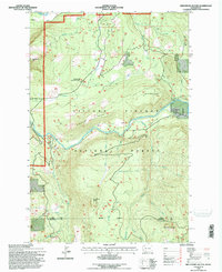 Greenhorn Buttes 1994 topographic map thumbnail