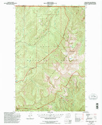 Gypsy Peak 1992 topographic map thumbnail