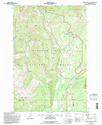 Hamilton Buttes 1994 topographic map thumbnail