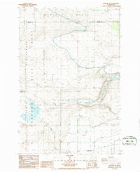 Hanford NE 1986 topographic map thumbnail