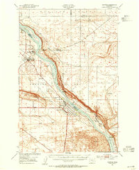 Hanford 1951 topographic map preview