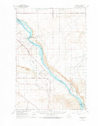 Hanford 1965 topographic map thumbnail