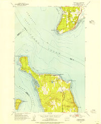 Hansville 1953 topographic map thumbnail