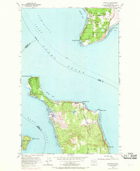 Hansville 1953 topographic map thumbnail